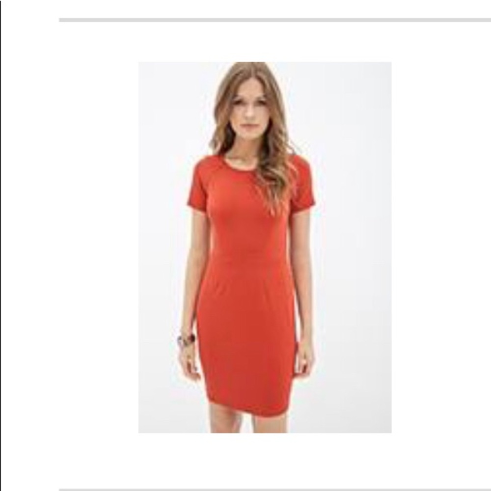 ‼️Rust/Orange color DARTED SHEATH DRESS